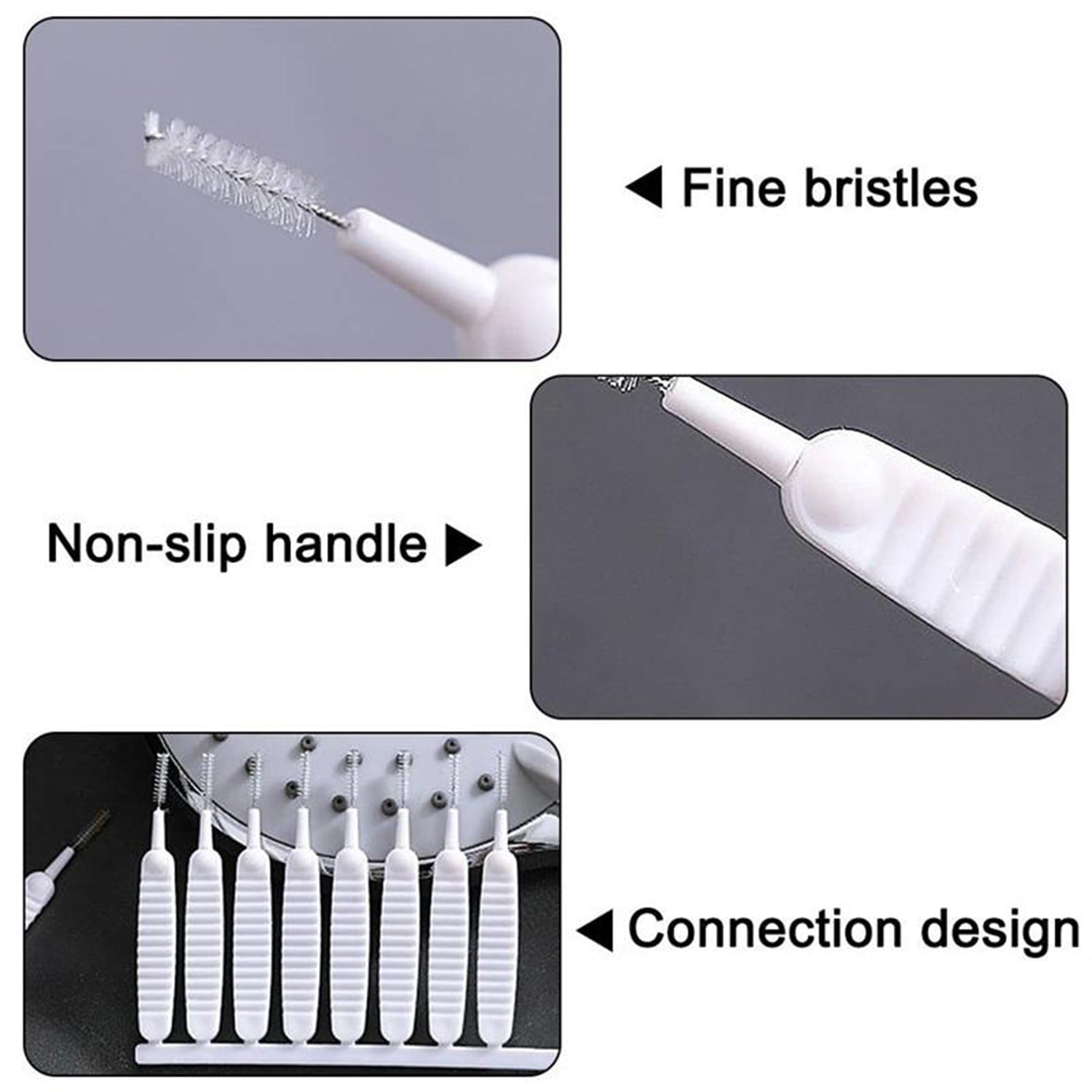 4985 10pcs Shower Nozzle Cleaning Brush, Reusable Multifunctional Shower Head Anti-Clogging Small Brush DeoDap 4985 10pcs Shower Nozzle Cleaning Brush, Reusable Multifunctional Shower Head Anti-Clogging Small Brush DeoDap